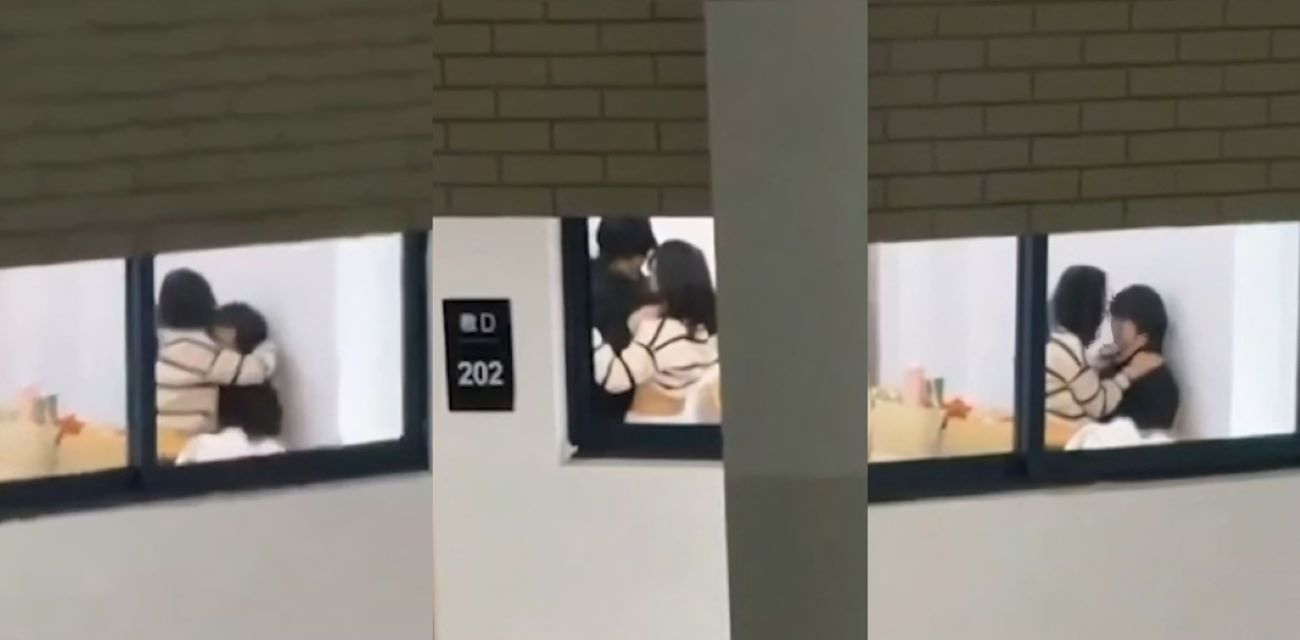 中医药大学自习室情侣啪啪，教室变战场偷拍视频全网疯传